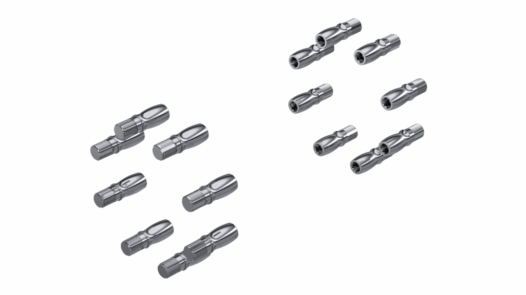 Split Drop-Out Spacer B with Inverted Hubs - PINS 17-4 PH Hard Chrome