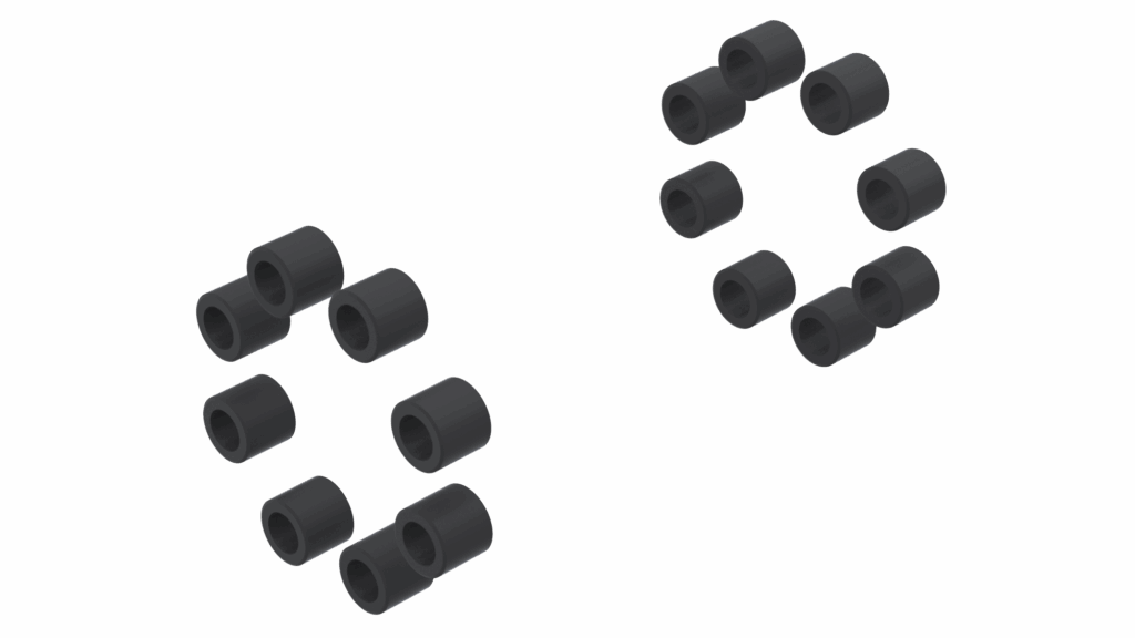 Frontline Shear Pin Coupling (Model SHP) BUSHINGS Rubber Coated