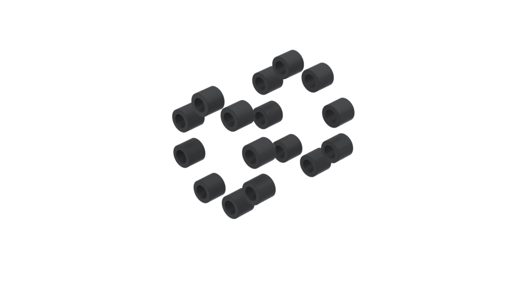 The Spacer Model “B” BUSHINGS Rubber Coated